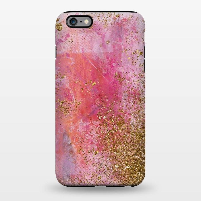 iPhone 6/6s plus StrongFit Pink and Gold Mermaid Glitter Seafoam by  Utart