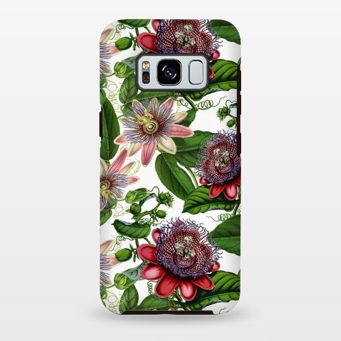 Galaxy S8 plus StrongFit Colorful Vintage Passiflora Pattern by  Utart