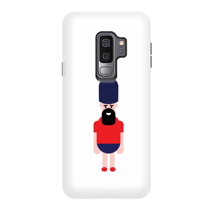 Galaxy S9 plus StrongFit cartoon guard standing  by TMSarts