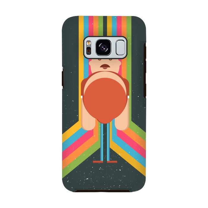 Galaxy S8 StrongFit cartoon tall man by TMSarts