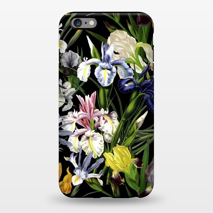 iPhone 6/6s plus StrongFit Dark Vintage Iris Flowers Pattern by  Utart