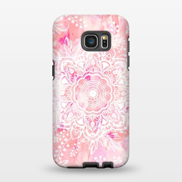 Galaxy S7 EDGE StrongFit Queen Starring of Mandalas-Rose by ''CVogiatzi.