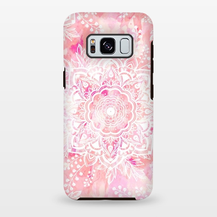 Galaxy S8 plus StrongFit Queen Starring of Mandalas-Rose by ''CVogiatzi.