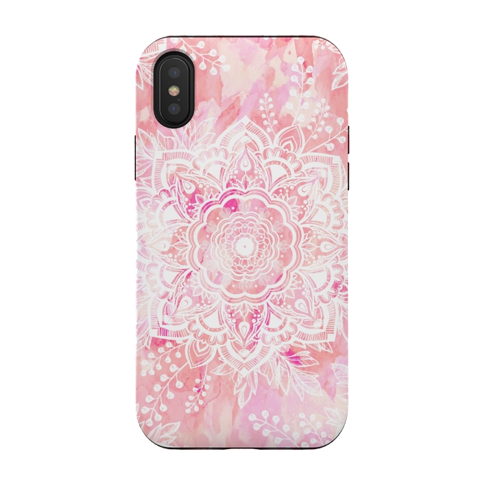 iPhone Xs / X StrongFit Queen Starring of Mandalas-Rose by ''CVogiatzi.