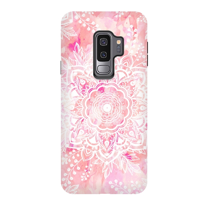 Galaxy S9 plus StrongFit Queen Starring of Mandalas-Rose by ''CVogiatzi.
