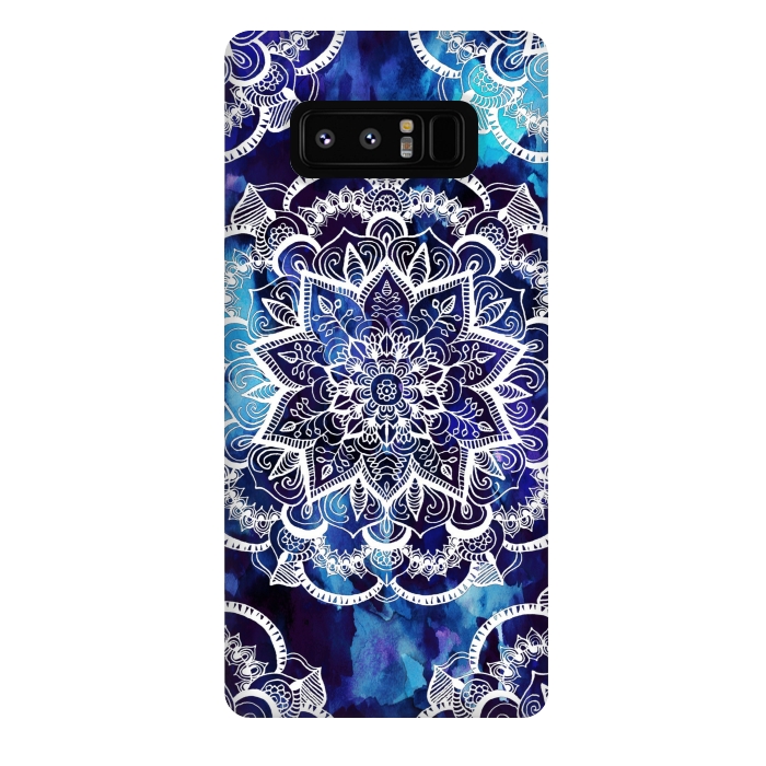 Galaxy Note 8 StrongFit Queen Starring of Mandalas Navy by ''CVogiatzi.
