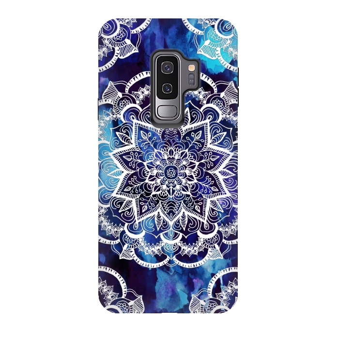 Galaxy S9 plus StrongFit Queen Starring of Mandalas Navy by ''CVogiatzi.
