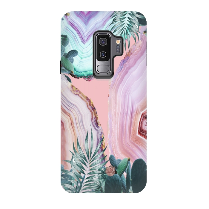 Galaxy S9 plus StrongFit Mineral Agates & Garden #Glam collection by ''CVogiatzi.