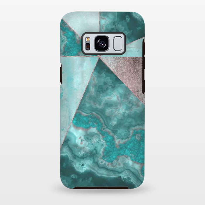 Galaxy S8 plus StrongFit Rosegold And Gemstone Collage 2 by Andrea Haase
