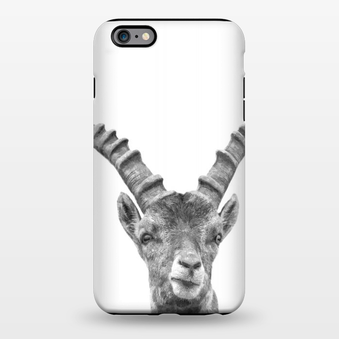 iPhone 6/6s plus StrongFit Black and White Capricorn by Alemi