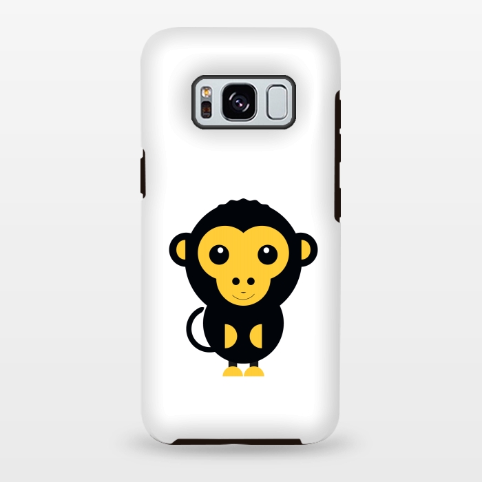 Galaxy S8 plus StrongFit cute little baby monkey by TMSarts