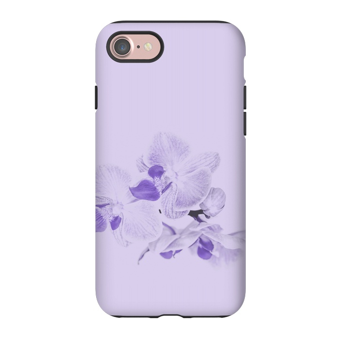 iPhone 7 StrongFit Purple Orchid Flower by Andrea Haase