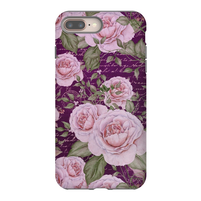 iPhone 7 plus StrongFit Nostalgic Rose PAttern by Andrea Haase