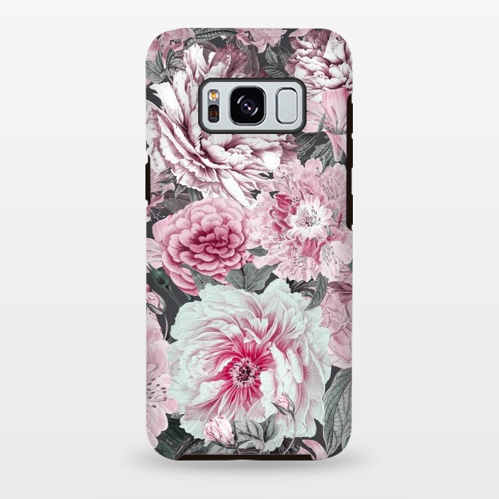 Galaxy S8 plus StrongFit Romantic Vintage Flower Pattern by Andrea Haase