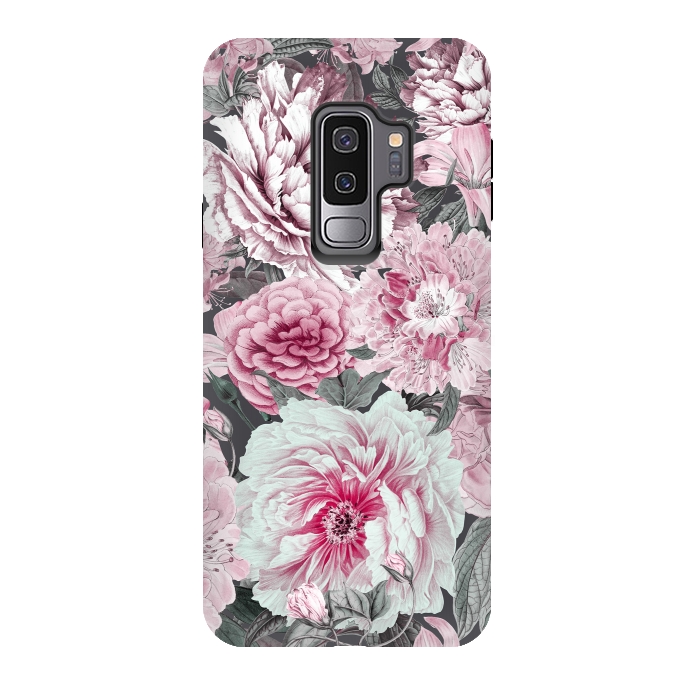 Galaxy S9 plus StrongFit Romantic Vintage Flower Pattern by Andrea Haase