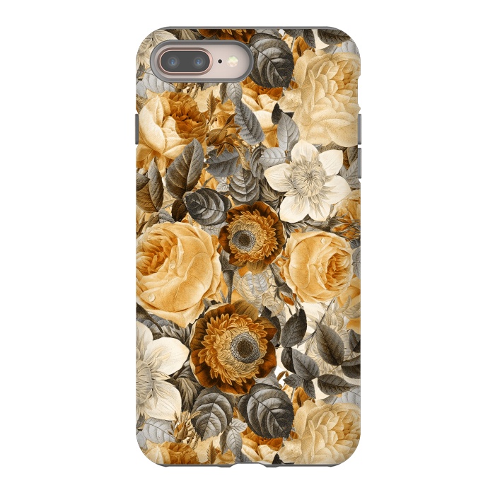 iPhone 7 plus StrongFit luxuriantly gold vintage floral pattern by  Utart