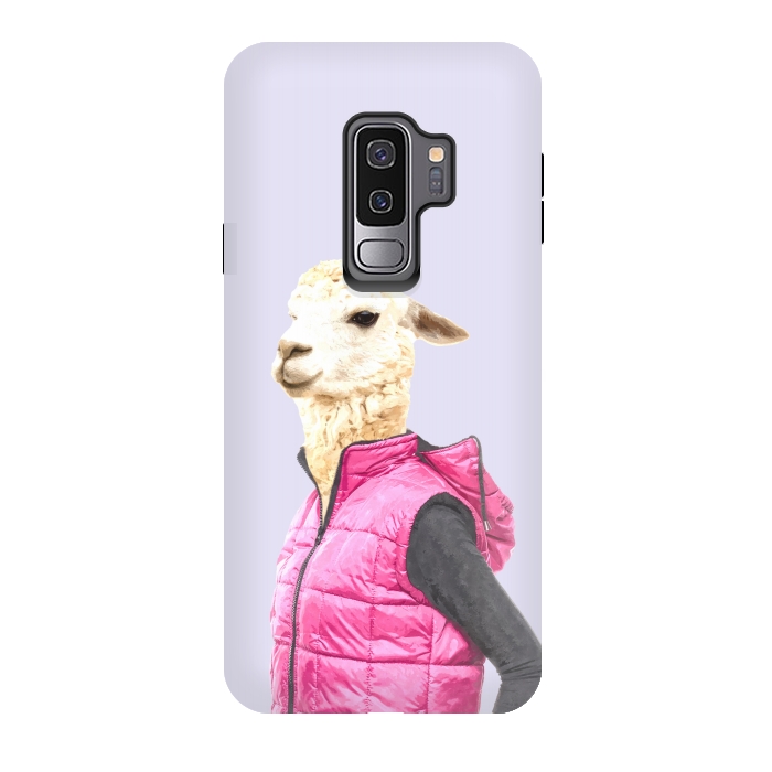 Galaxy S9 plus StrongFit Fashionable Llama Illustration by Alemi