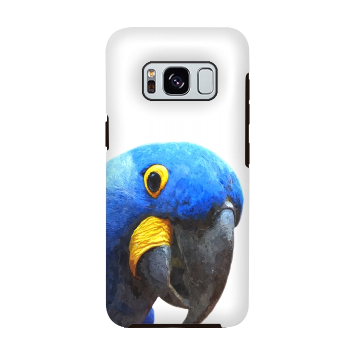 Galaxy S8 StrongFit Blue Parrot Portrait by Alemi