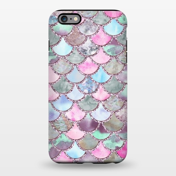 iPhone 6/6s plus StrongFit Pastel Multicolor Mermaid Scales by  Utart