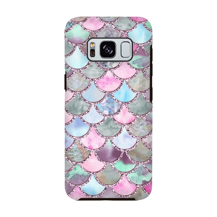 Galaxy S8 StrongFit Pastel Multicolor Mermaid Scales by  Utart