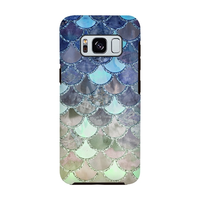 Galaxy S8 StrongFit Multicolor Watercolor Fish and Mermaid Scales by  Utart
