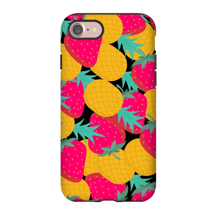 iPhone 7 StrongFit pineapples and strawberry by MALLIKA
