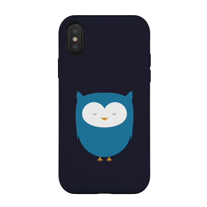 iPhone Xs / X StrongFit cute owl standing by TMSarts