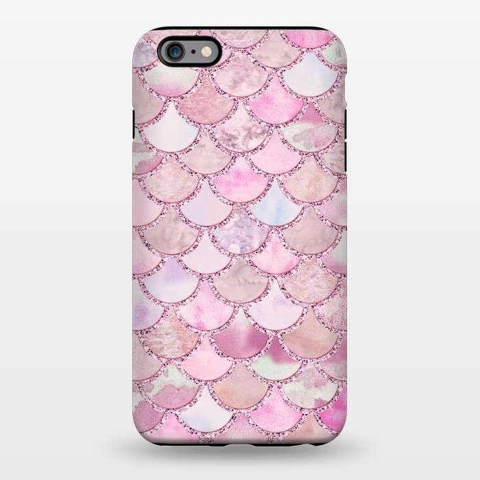 iPhone 6/6s plus StrongFit Pretty pink and pastel Mermaid Scales  by  Utart