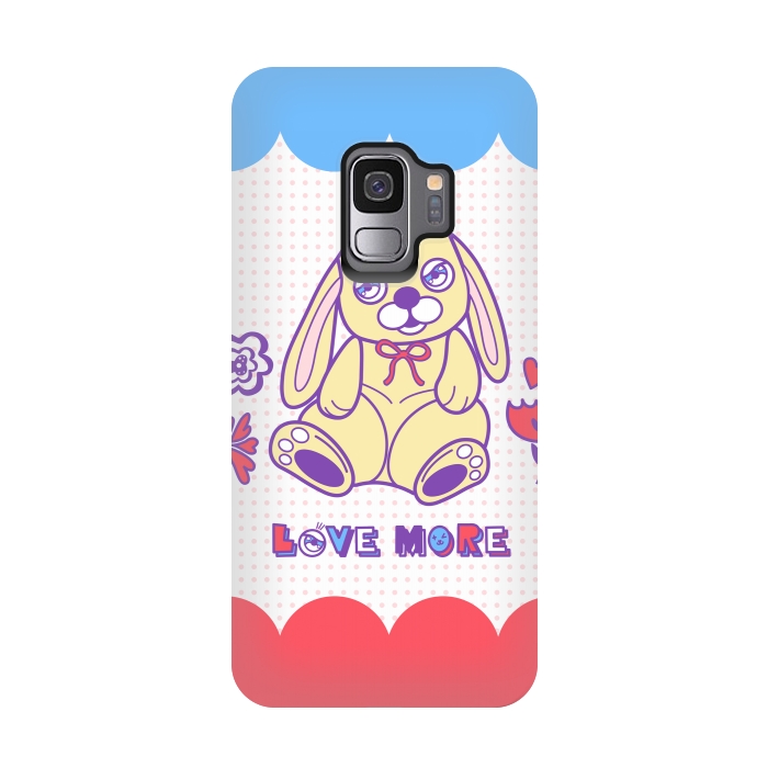 Galaxy S9 StrongFit CUTIE RABBIT by Michael Cheung