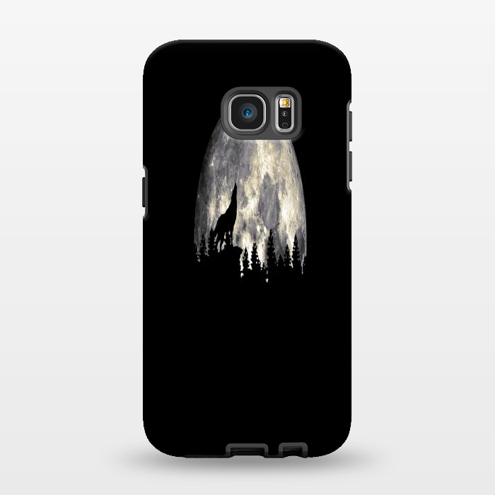Galaxy S7 EDGE StrongFit Wild Solitary Wolf by Joanna Vog