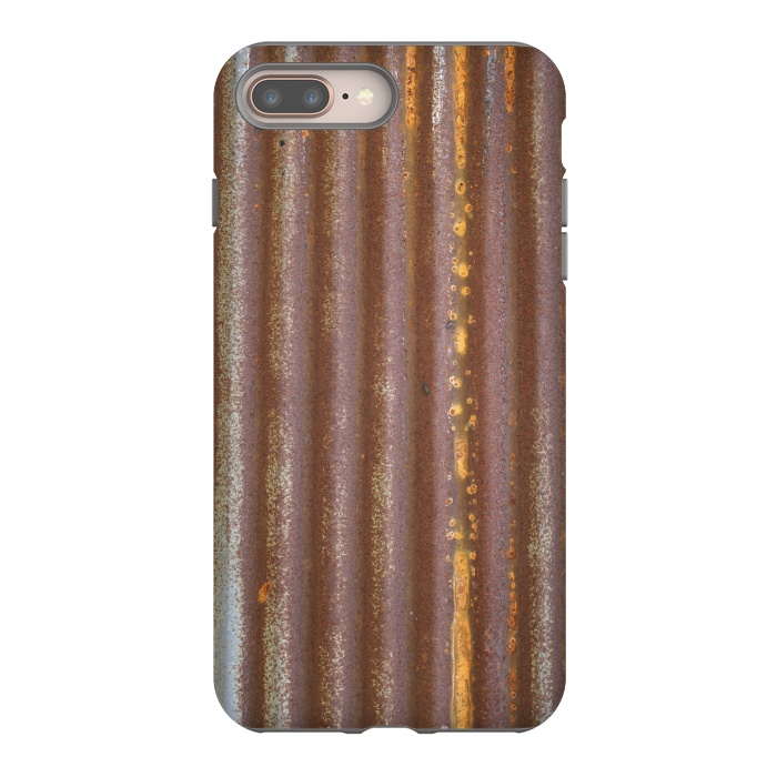 iPhone 7 plus StrongFit Old Rusty Corrugated Sheet 2 by Andrea Haase