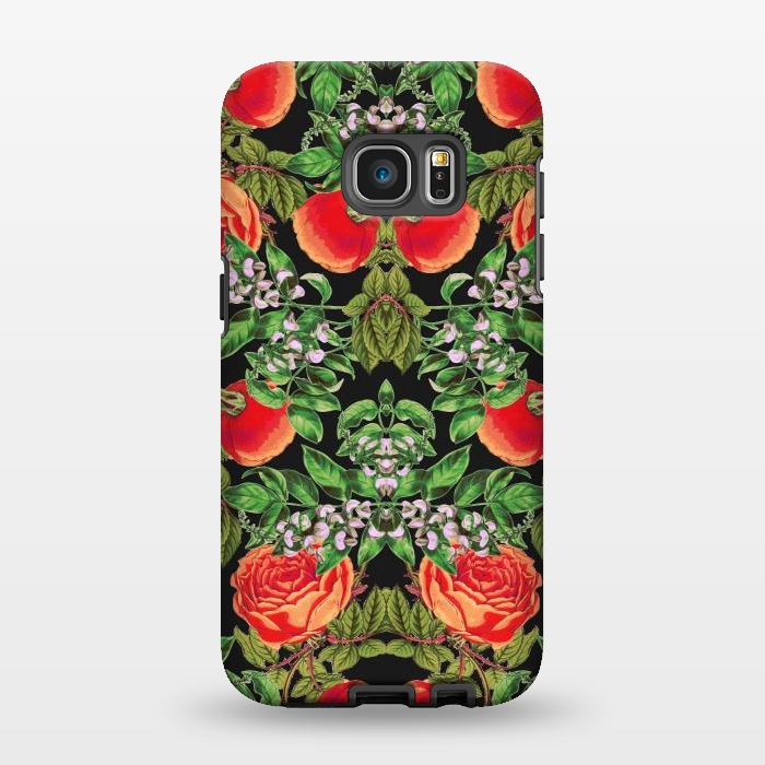 Galaxy S7 EDGE StrongFit Floral Tomato by Zala Farah