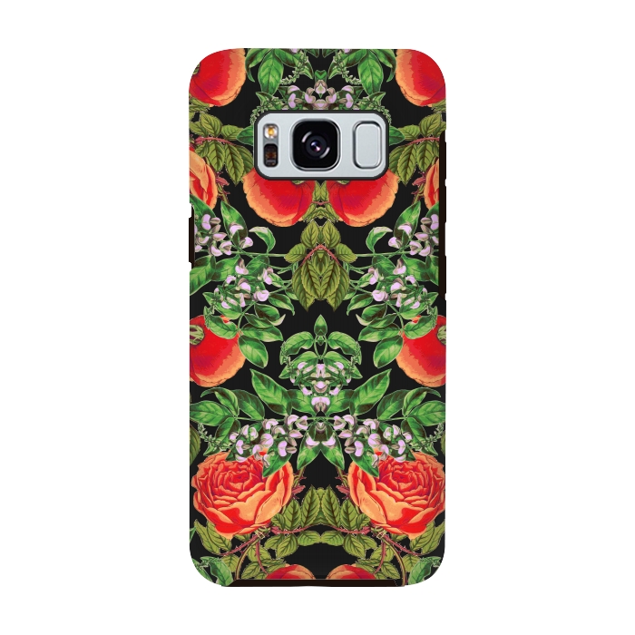 Galaxy S8 StrongFit Floral Tomato by Zala Farah