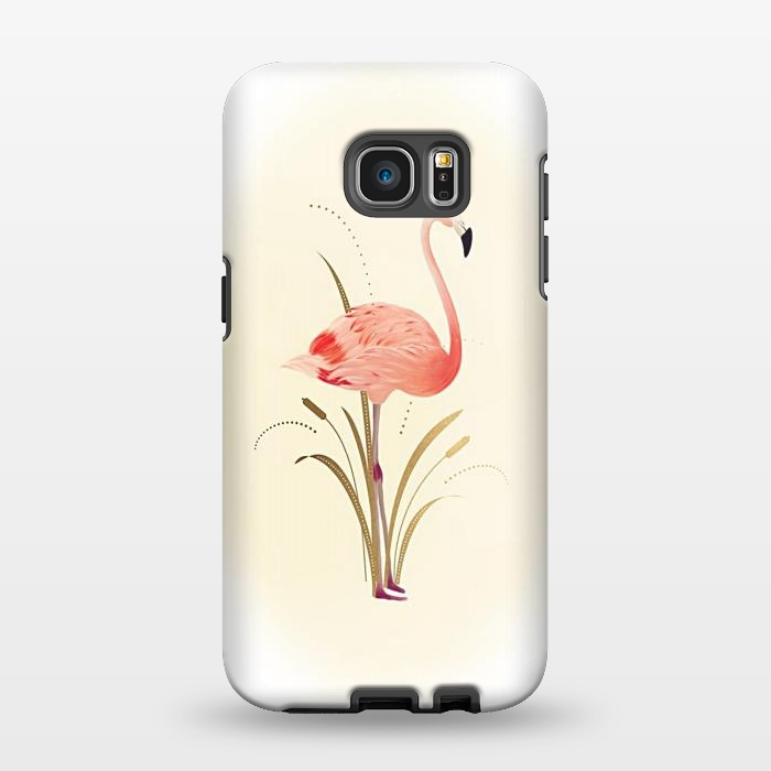 Galaxy S7 EDGE StrongFit Flamingo Dream by Joanna Vog