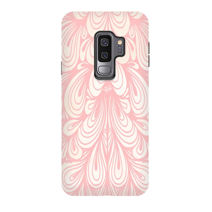 Galaxy S9 plus StrongFit Pink Garden by Joanna Vog