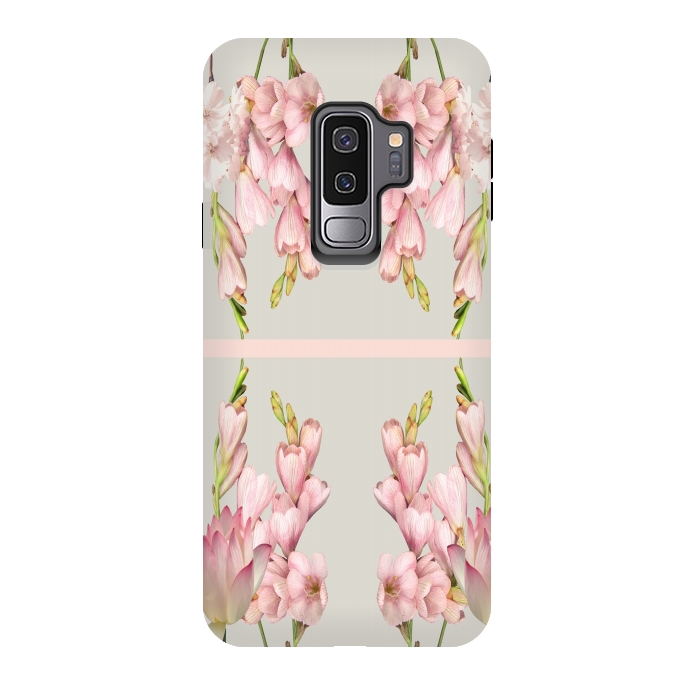 Galaxy S9 plus StrongFit Pink Aura Design by Joanna Vog