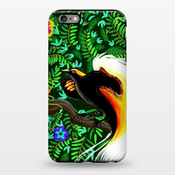 iPhone 6/6s plus StrongFit Paradise Bird Fire Feathers   by BluedarkArt