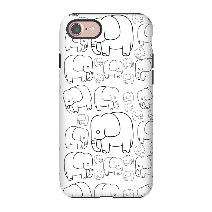 iPhone 7 StrongFit draw elephant pattern by TMSarts