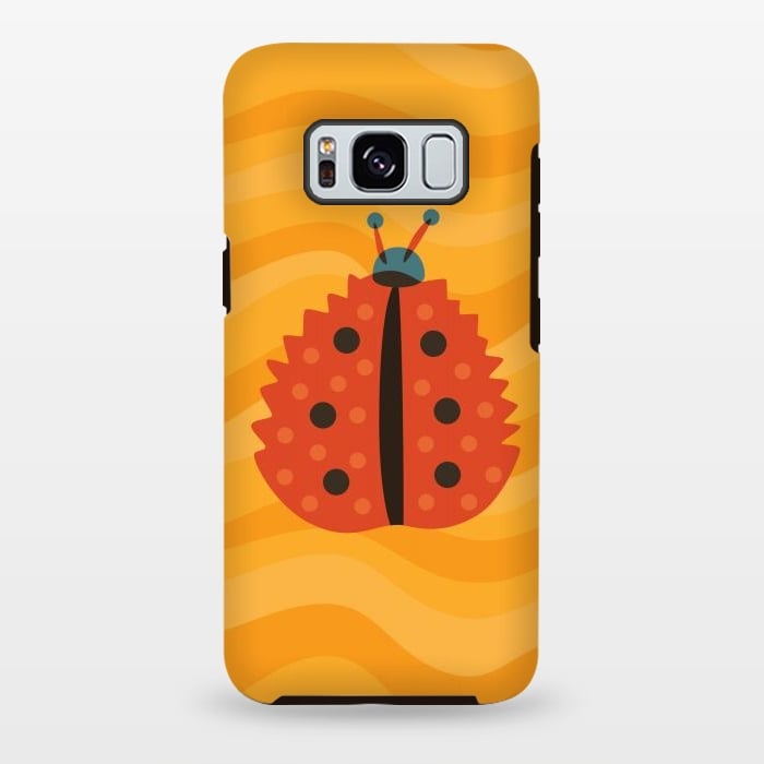 Galaxy S8 plus StrongFit Orange Ladybug With Autumn Leaf Disguise by Boriana Giormova