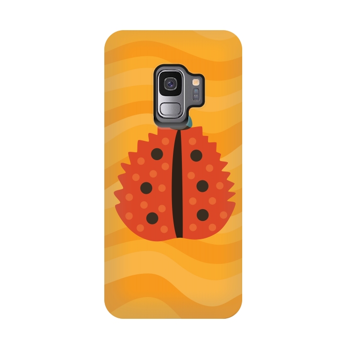 Galaxy S9 StrongFit Orange Ladybug With Autumn Leaf Disguise by Boriana Giormova