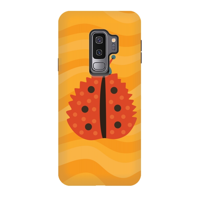 Galaxy S9 plus StrongFit Orange Ladybug With Autumn Leaf Disguise by Boriana Giormova
