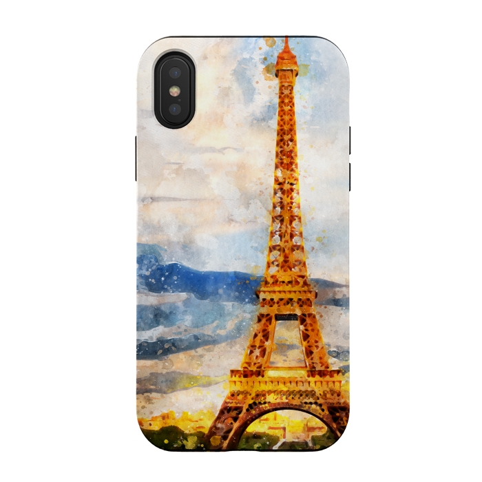 iPhone Xs / X StrongFit Eiffel Tower by Creativeaxle