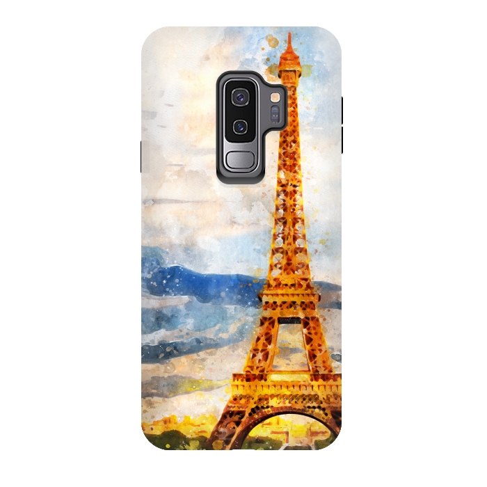 Galaxy S9 plus StrongFit Eiffel Tower by Creativeaxle