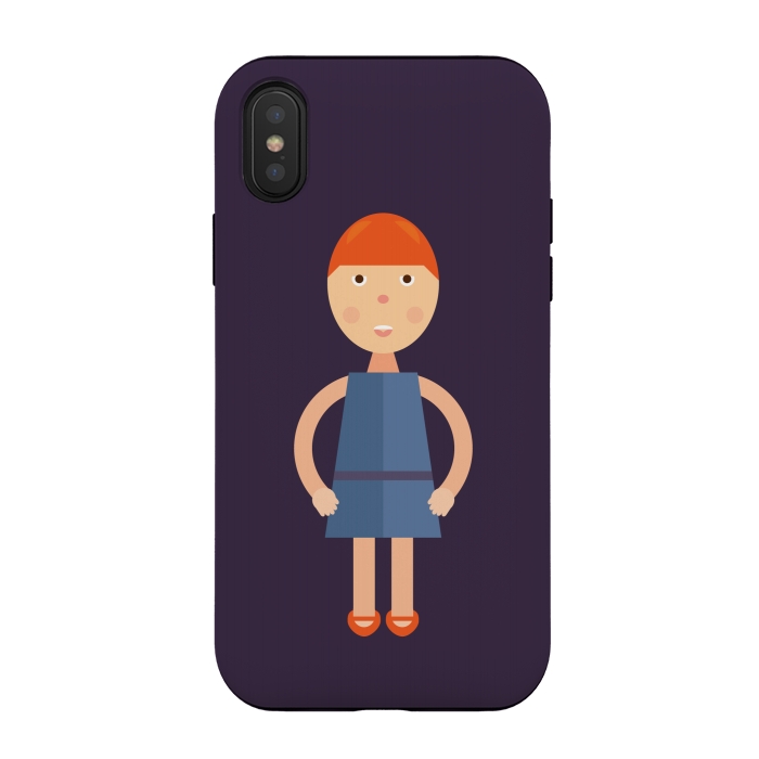iPhone Xs / X StrongFit little girl standing by TMSarts