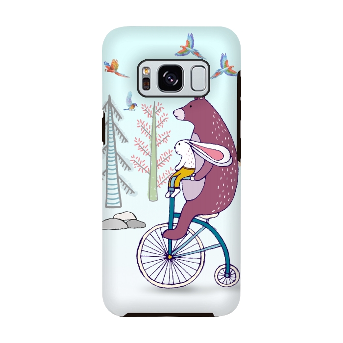 Galaxy S8 StrongFit Bear Suffer by Creativeaxle