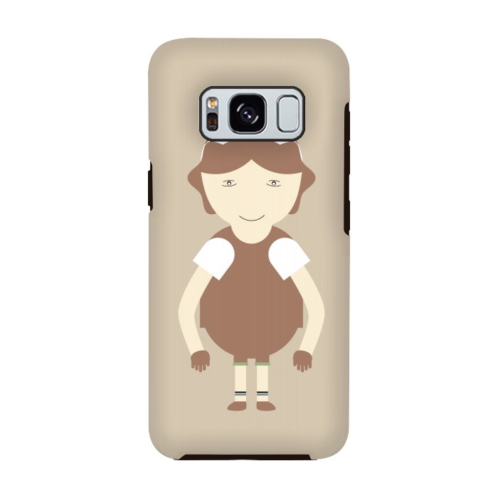 Galaxy S8 StrongFit little brown girl by TMSarts