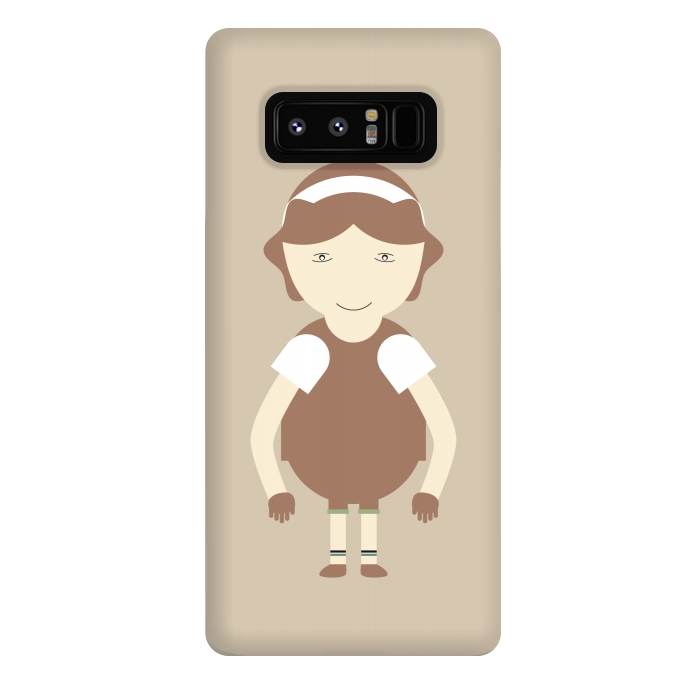 Galaxy Note 8 StrongFit little brown girl by TMSarts