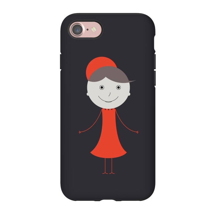 iPhone 7 StrongFit happy girl cartoon by TMSarts