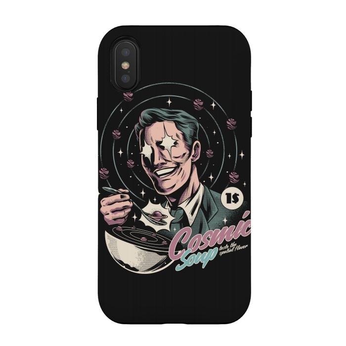 iPhone Xs / X StrongFit Cosmic Soup by Ilustrata