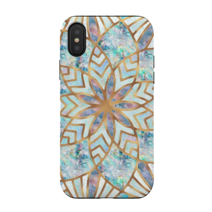 iPhone Xs / X StrongFit Mother of Pearl Mandala by  Utart